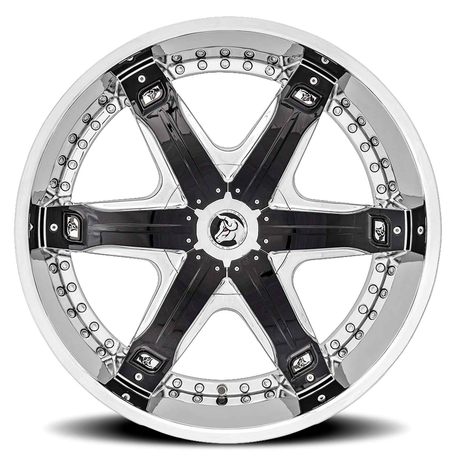 Diablo Fury 24x10" 5x114.3mm 73.1mm CB +12mm Chrome