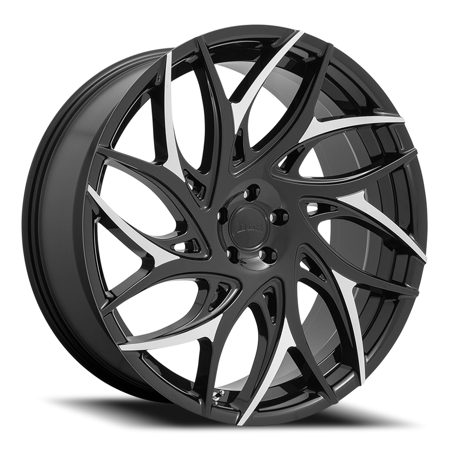 DUB G.O.A.T. S259 20x9 +35 5x114.3mm 72.7mm Gloss Black Machined Spokes