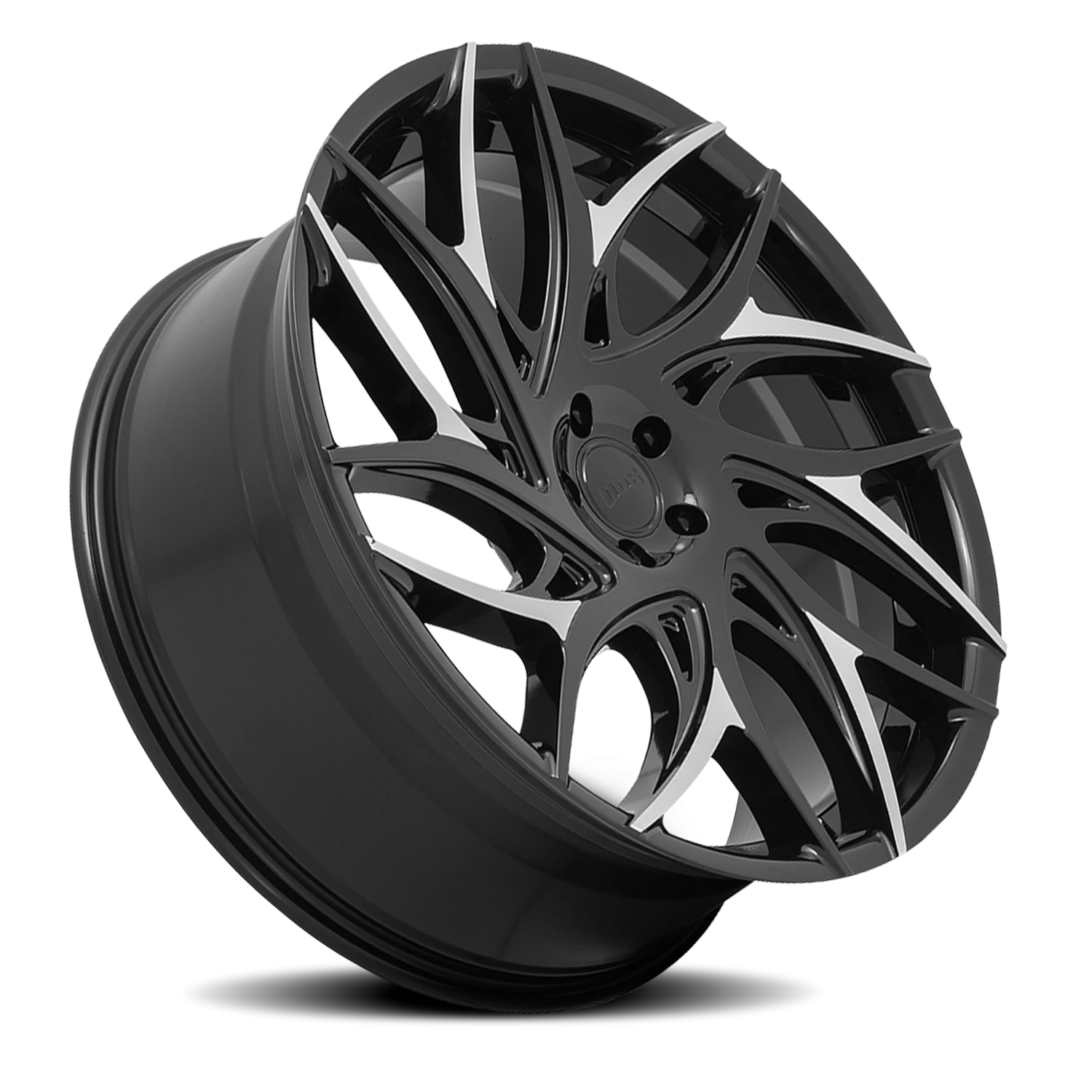 DUB G.O.A.T. S259 20x9 +35 5x114.3mm 72.7mm Gloss Black Machined Spokes