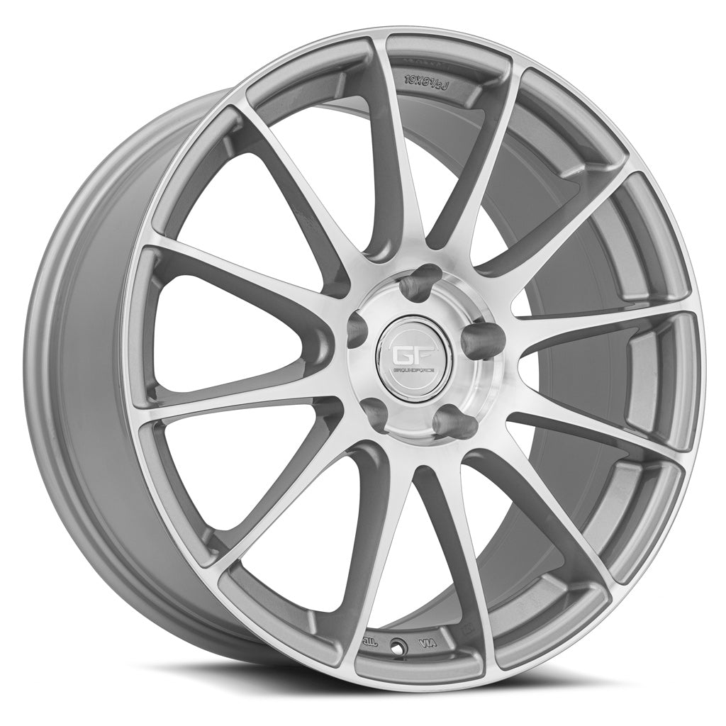 MRR GF6 19x8.5 25 5x112mm 66.6mm Silver Machined Face