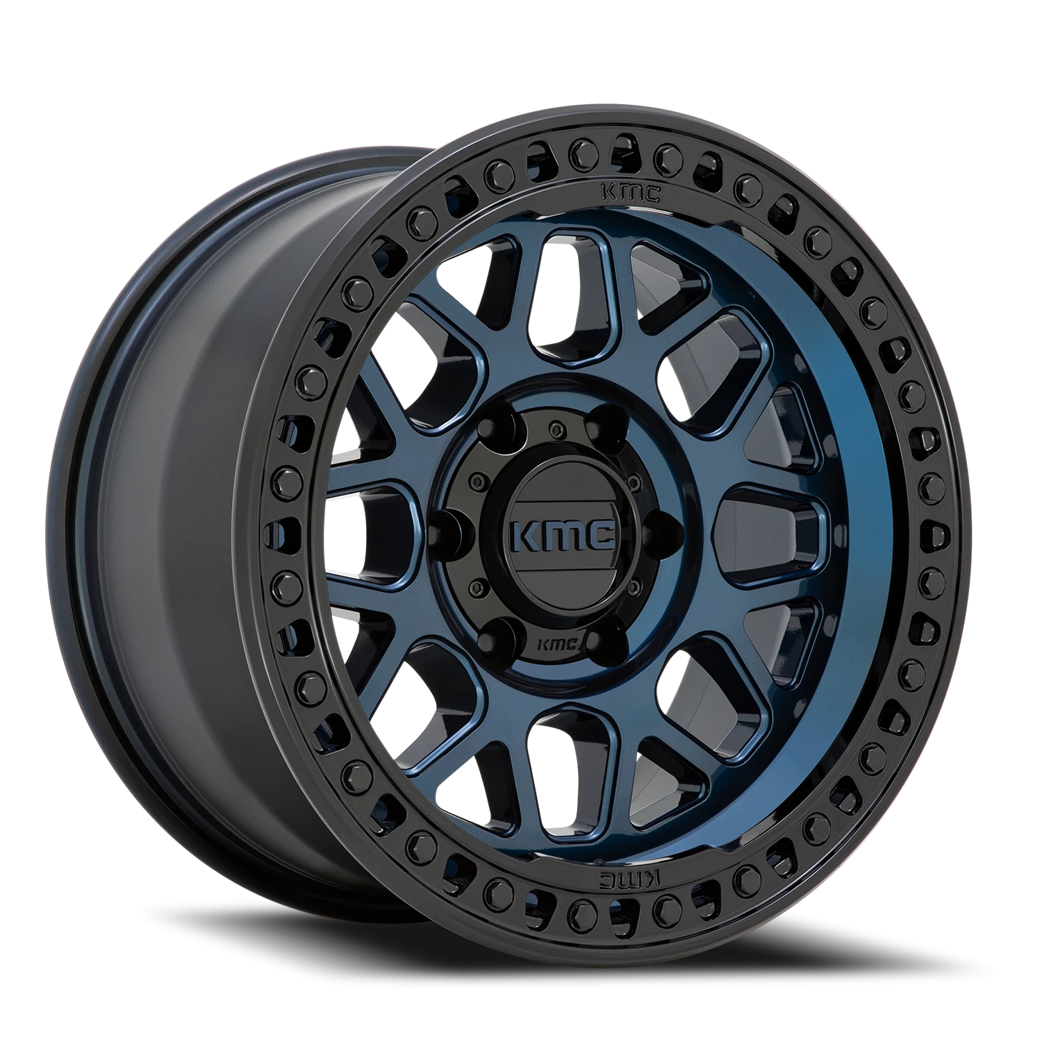 KMC GRS KM549 BL 20x9 +18 6x135mm 87.1mm Midnight Blue Gloss Black Lip