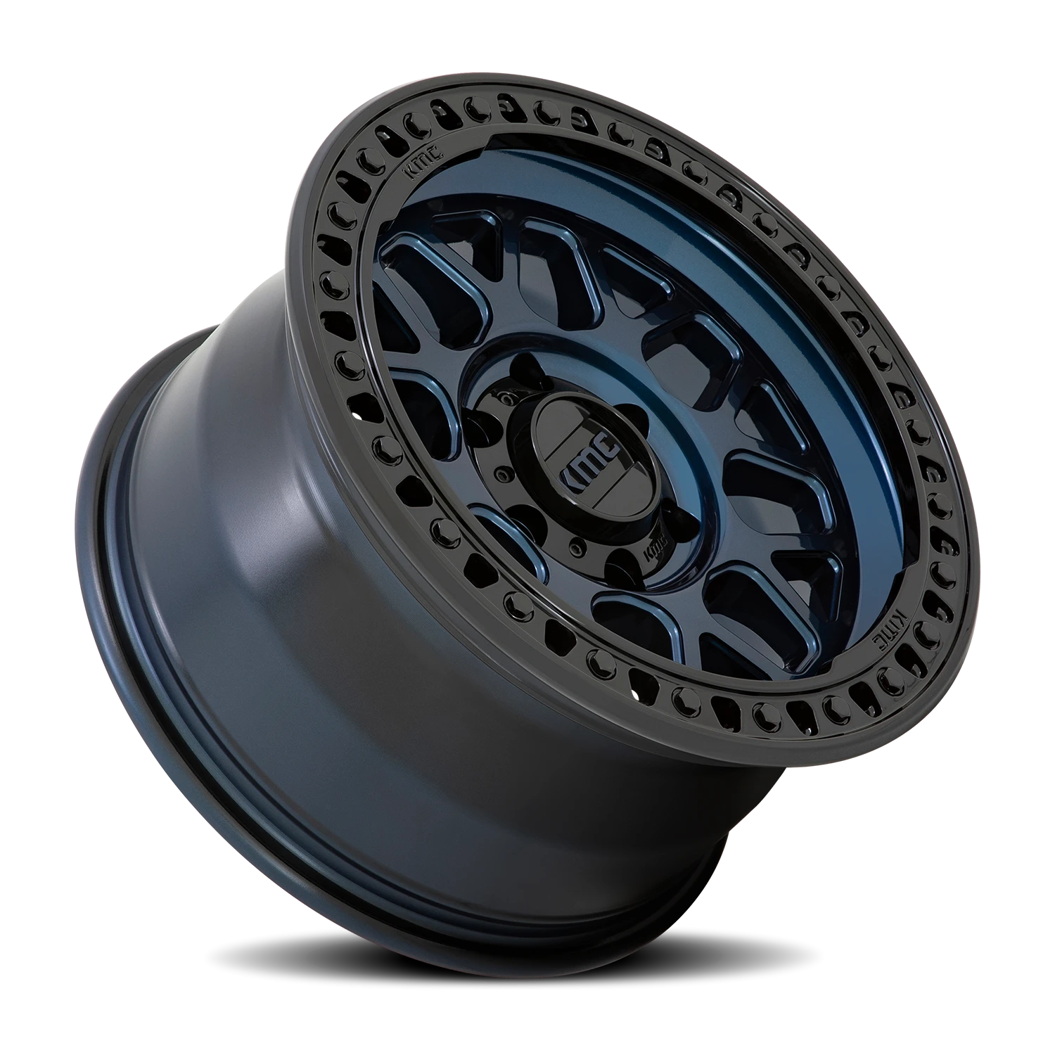 KMC GRS KM549 BL 20x9 +18 6x135mm 87.1mm Midnight Blue Gloss Black Lip