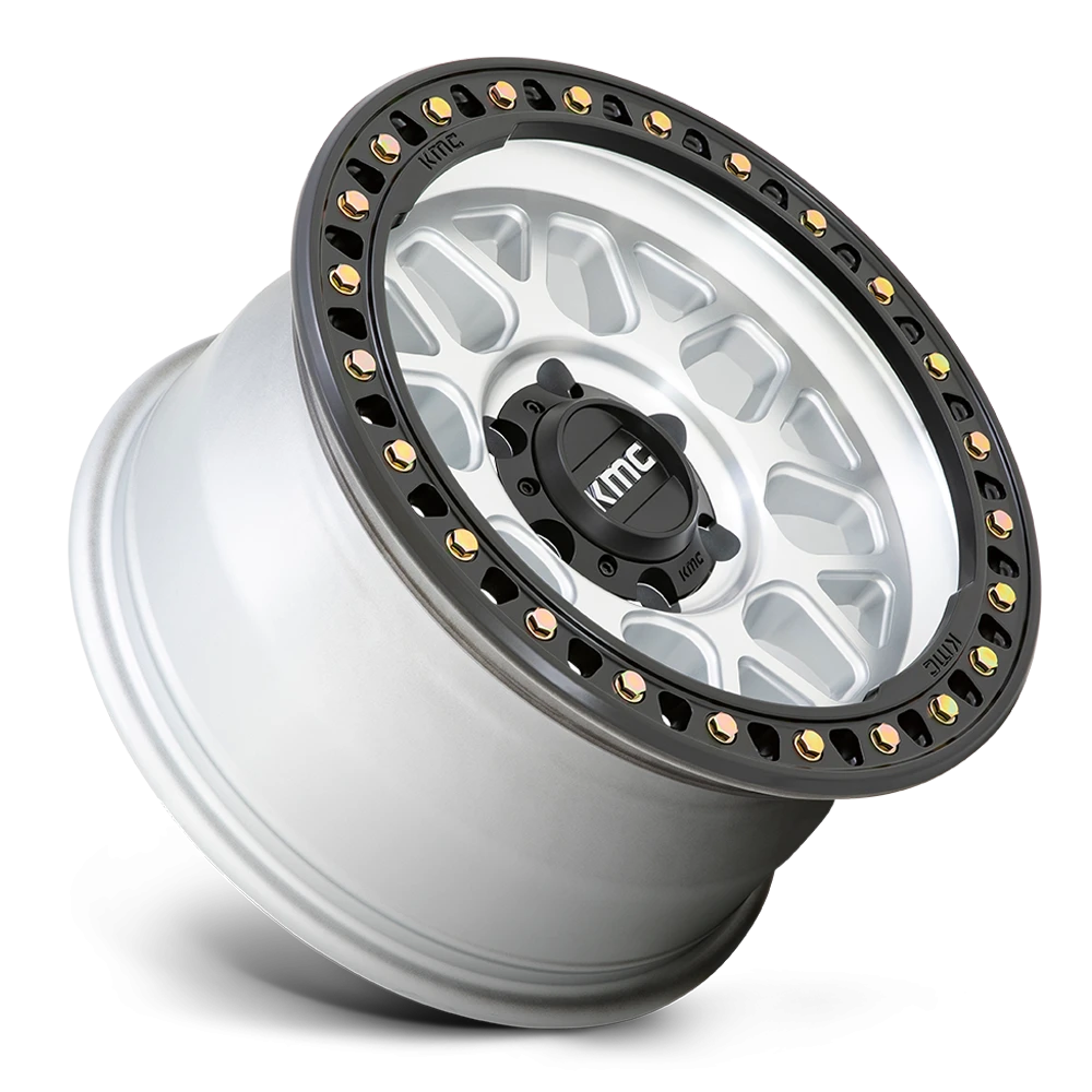 KMC GRS KM549 SL 20x9 +0 8x165.1mm 125.1mm Machined Machined Satin Black Lip