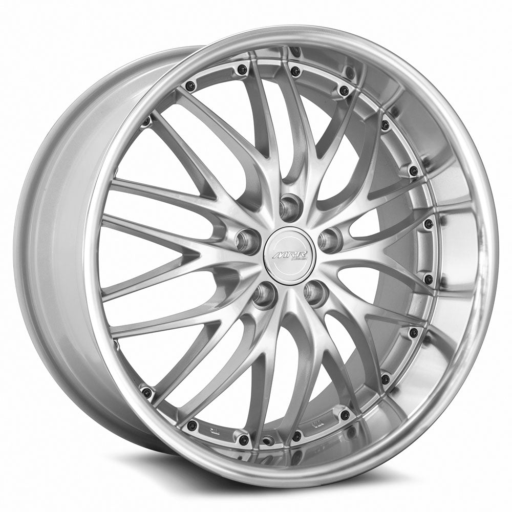 MRR GT1 20x10 20 5x114.3mm 73.1mm Hyper Silver Machined Lip