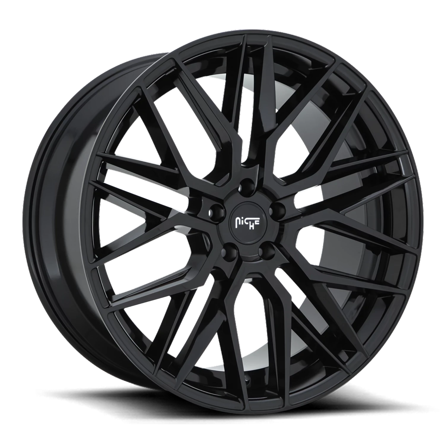 Niche Gamma 19x8.5" 5x114.3mm 72.6mm CB +35mm Gloss Black