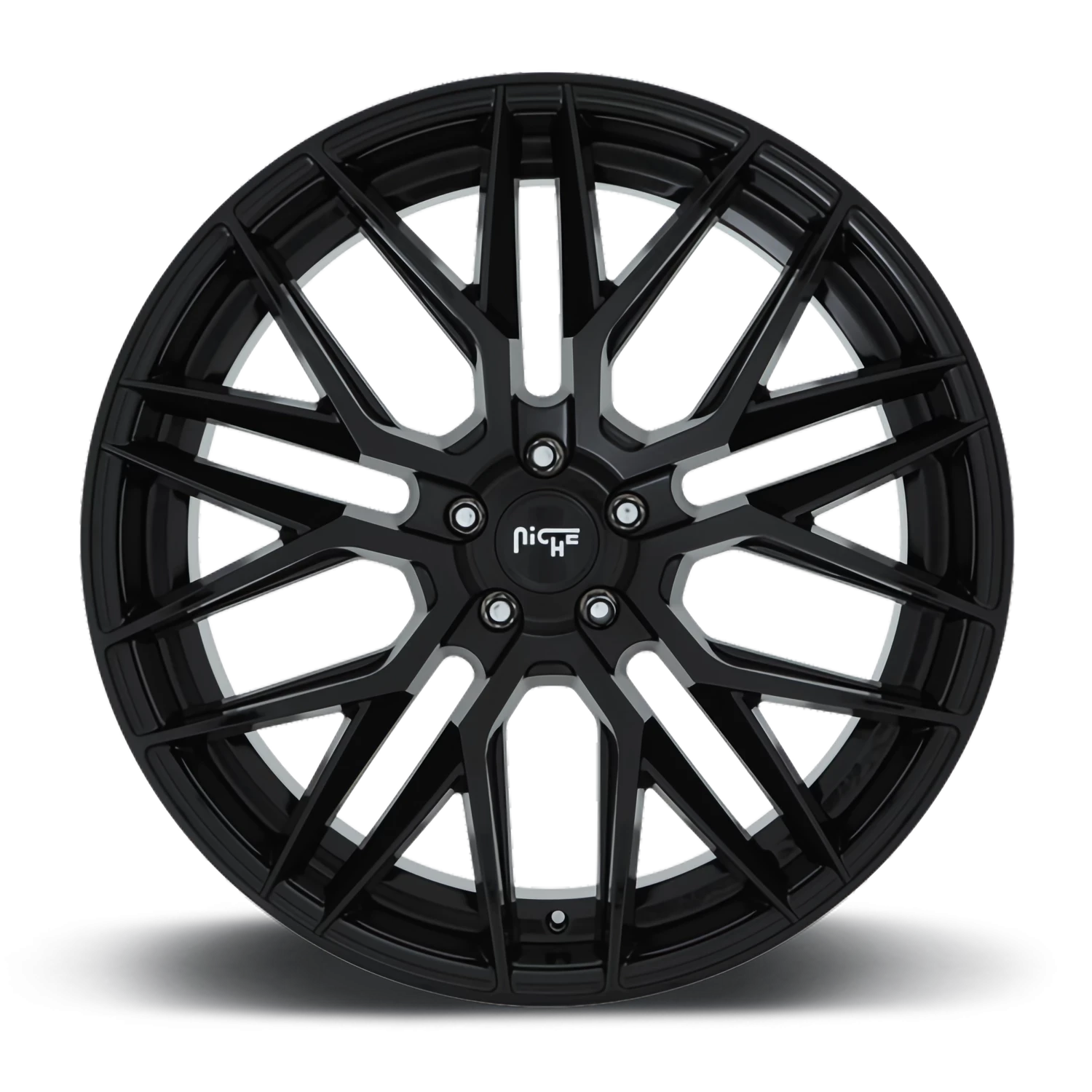 Niche Gamma 19x8.5" 5x112mm 66.5mm CB +42mm Gloss Black