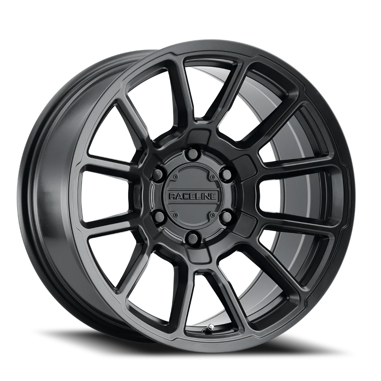 Raceline Gauge 17x9" 6x139.7mm 106.1mm CB -12mm Satin Black