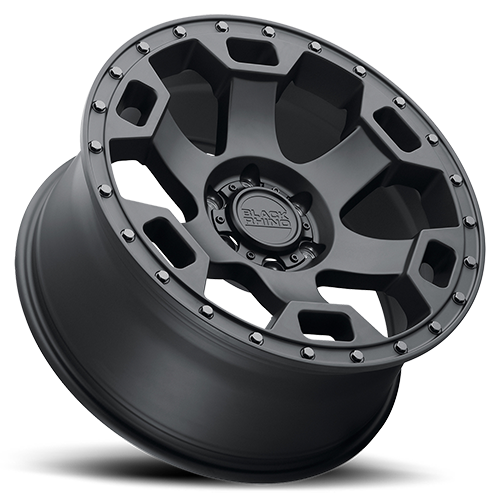 Black Rhino Gauntlet 18x9" 5x139.7mm 78.1mm CB +2mm Semi Gloss Black Gunmetal Bolts