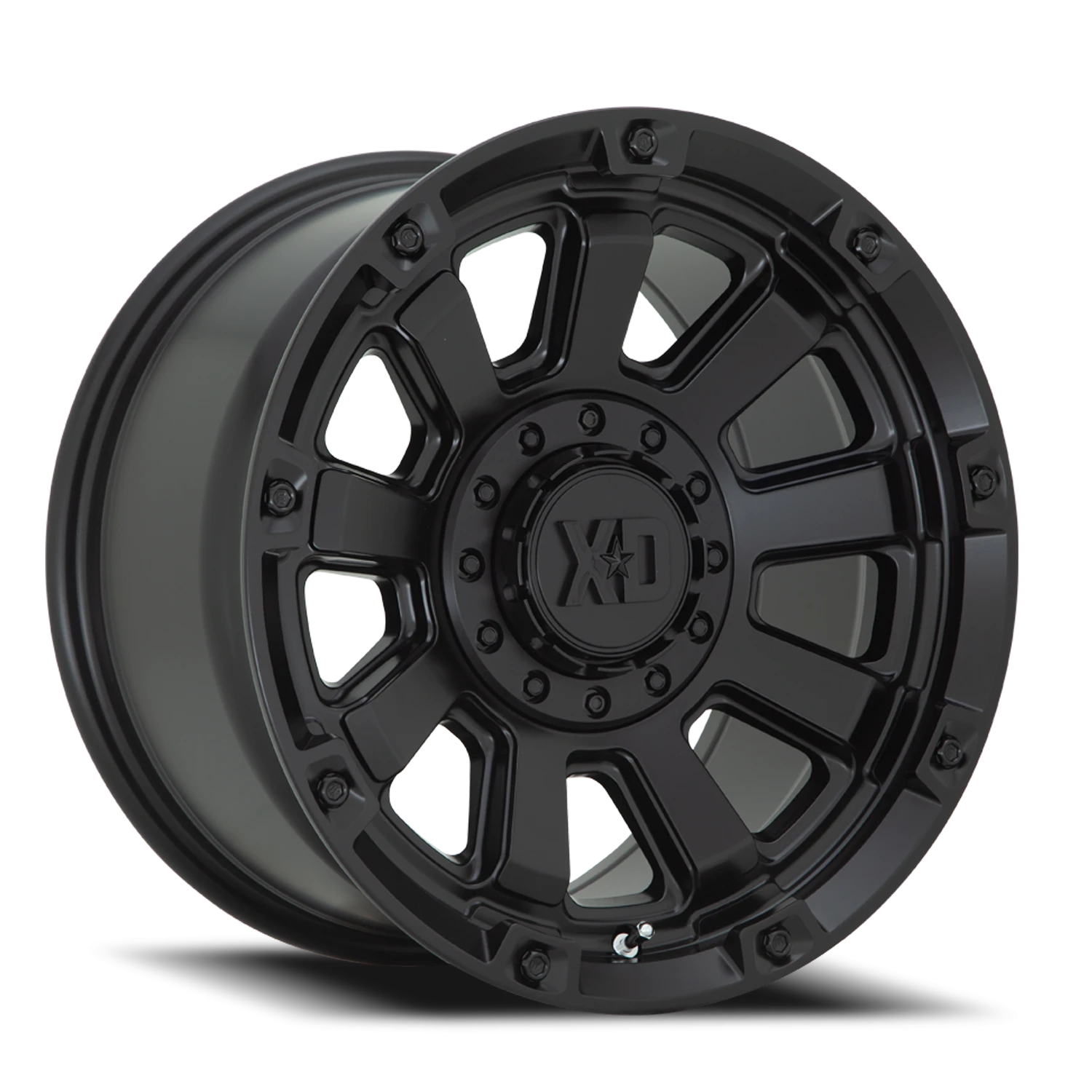 XD Series Gauntlet 20x10" 8x170mm 125.1mm CB -18mm Satin Black