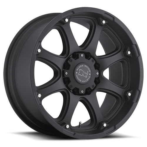 Black Rhino Glamis 17x9" 8x165.1mm 122mm CB +12mm Matte Black