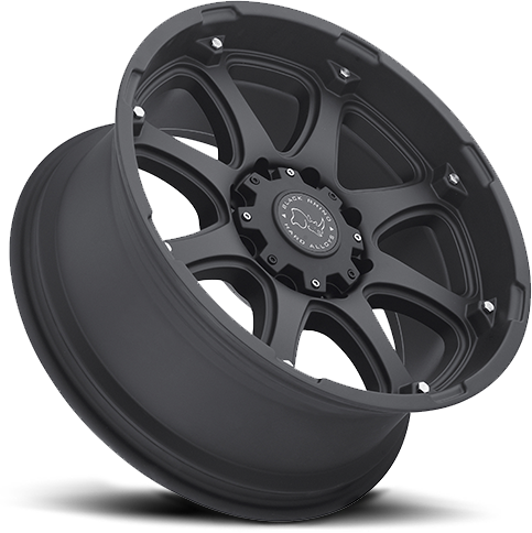 Black Rhino Glamis 17x9" 8x165.1mm 122mm CB +12mm Matte Black