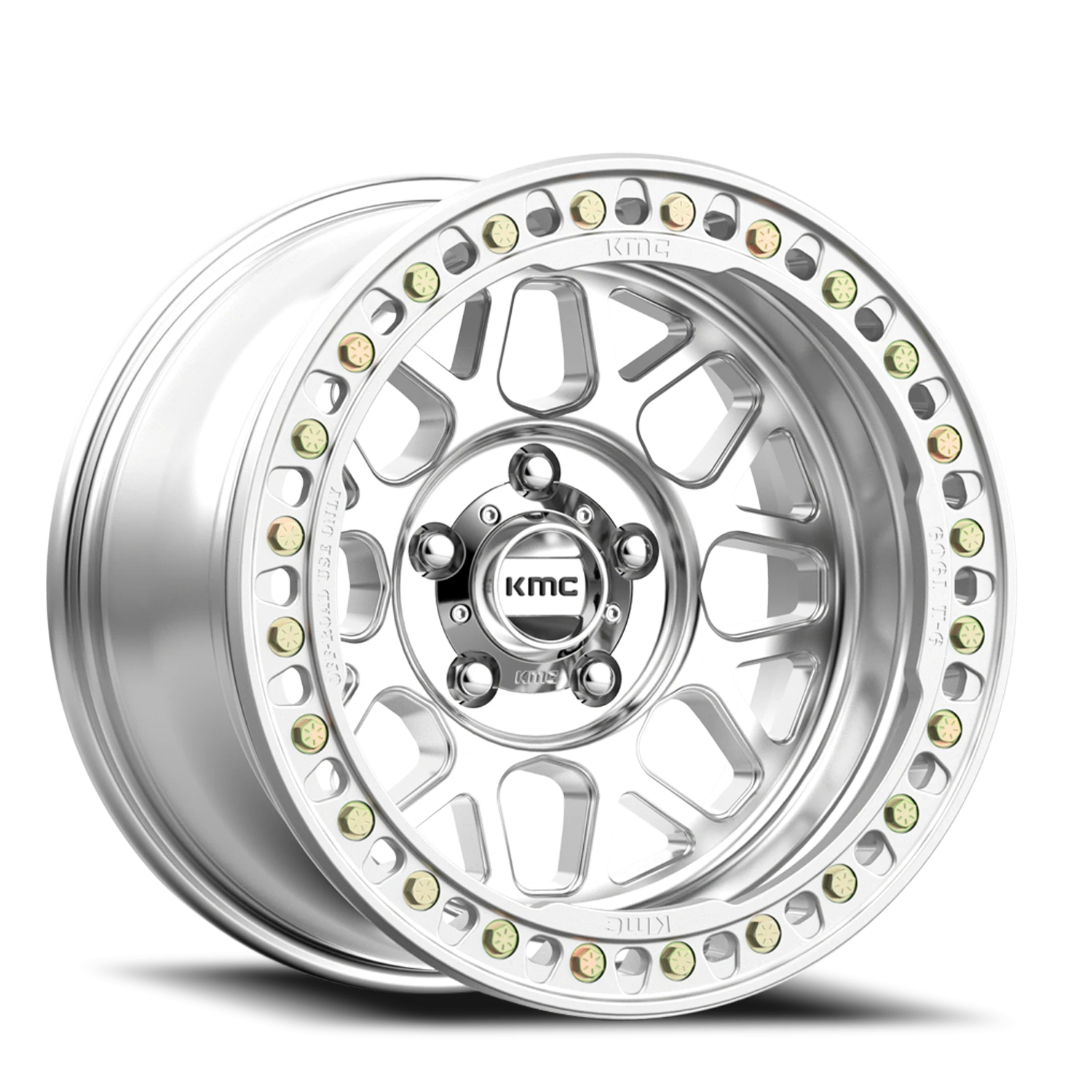 KMC Grenade Crawl Beadlock KM235 SL 20x10 -48 8x165.1mm 125.5mm Machined