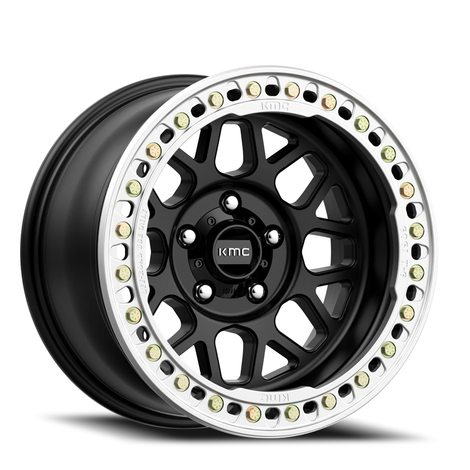 KMC Grenade Crawl Beadlock 17x8.5" 5x127mm 71.5mm CB 0mm Satin Black