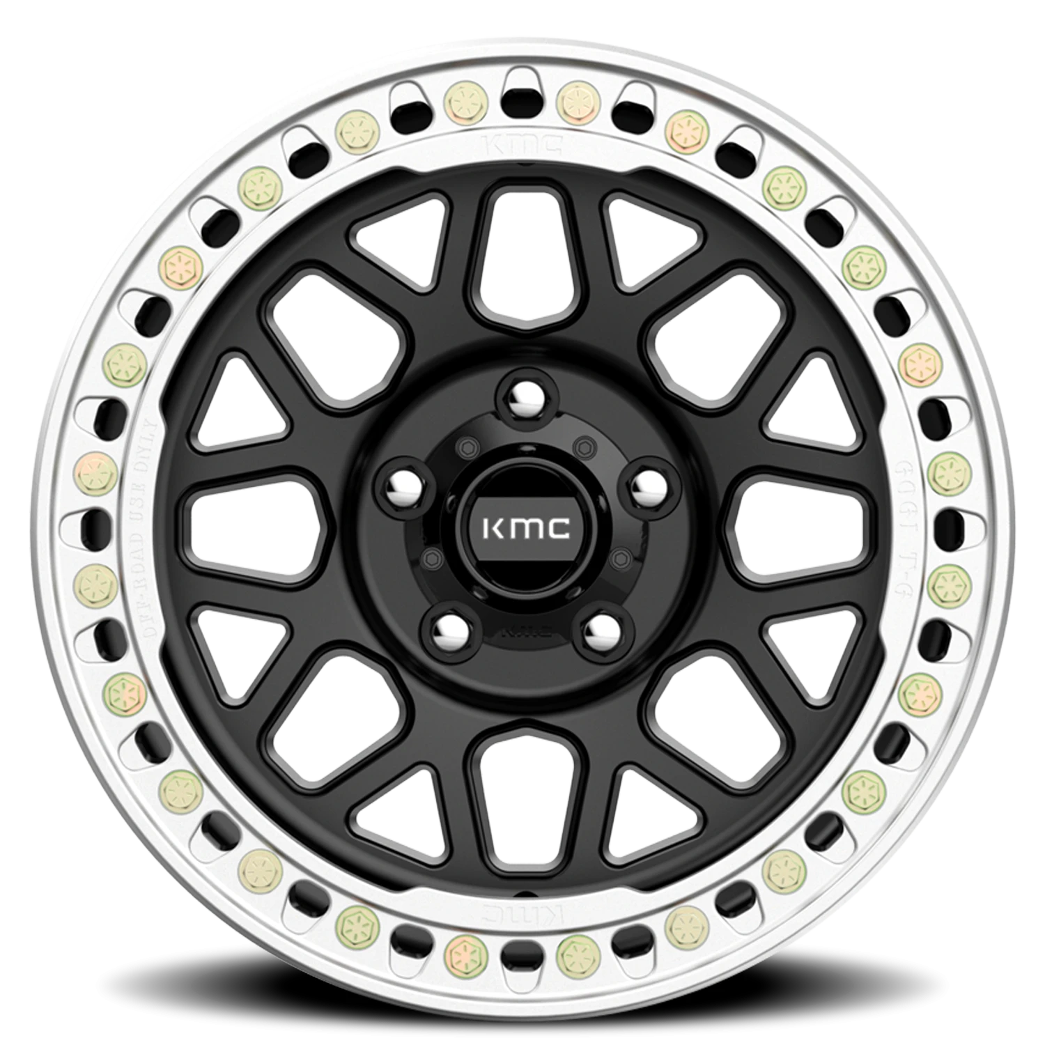 KMC Grenade Crawl Beadlock KM235 SB 17x8.5 +0 8x170mm 125.5mm Satin Black
