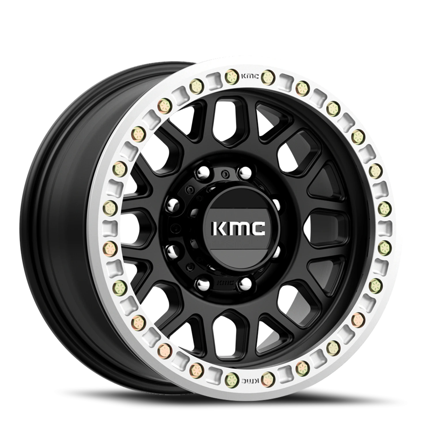 KMC Grenade Desert Beadlock 20x9" 8x170mm 125.1mm CB -12mm Satin Black