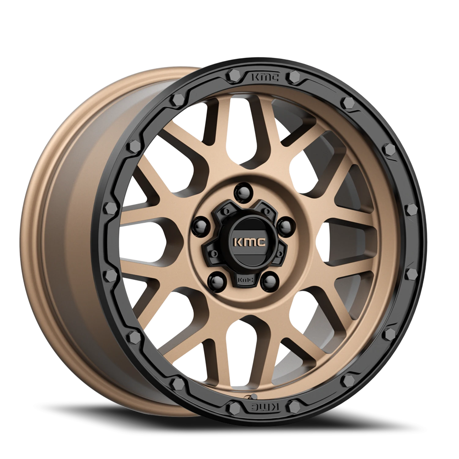 KMC Grenade Off-Road 20x9" 5x150mm 110.5mm CB +18mm Matte Bronze Matte Black Lip
