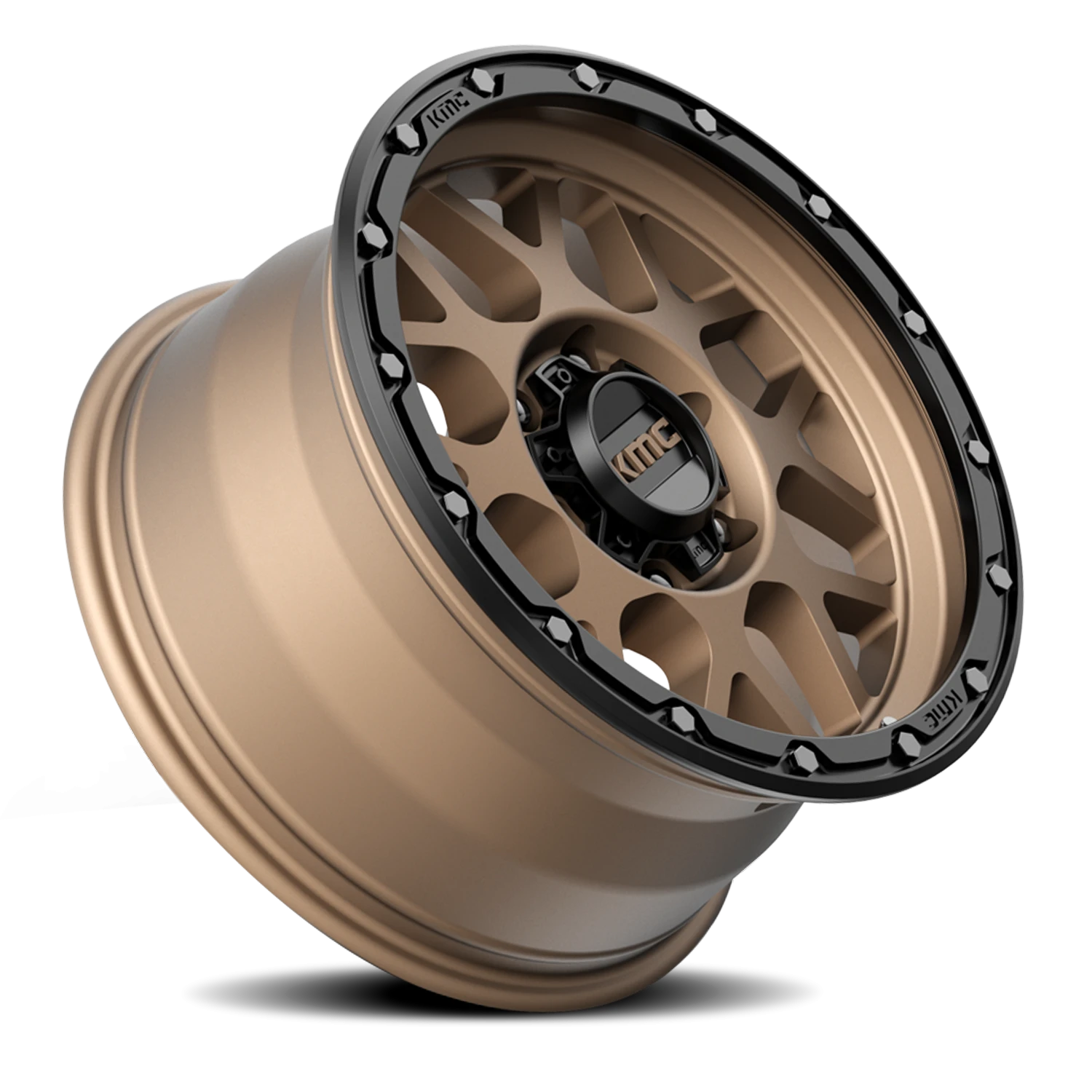 KMC Grenade Off-Road KM535 BRZ 20x9 +18 6x139.7mm 106.25mm Matte Bronze Matte Black Lip