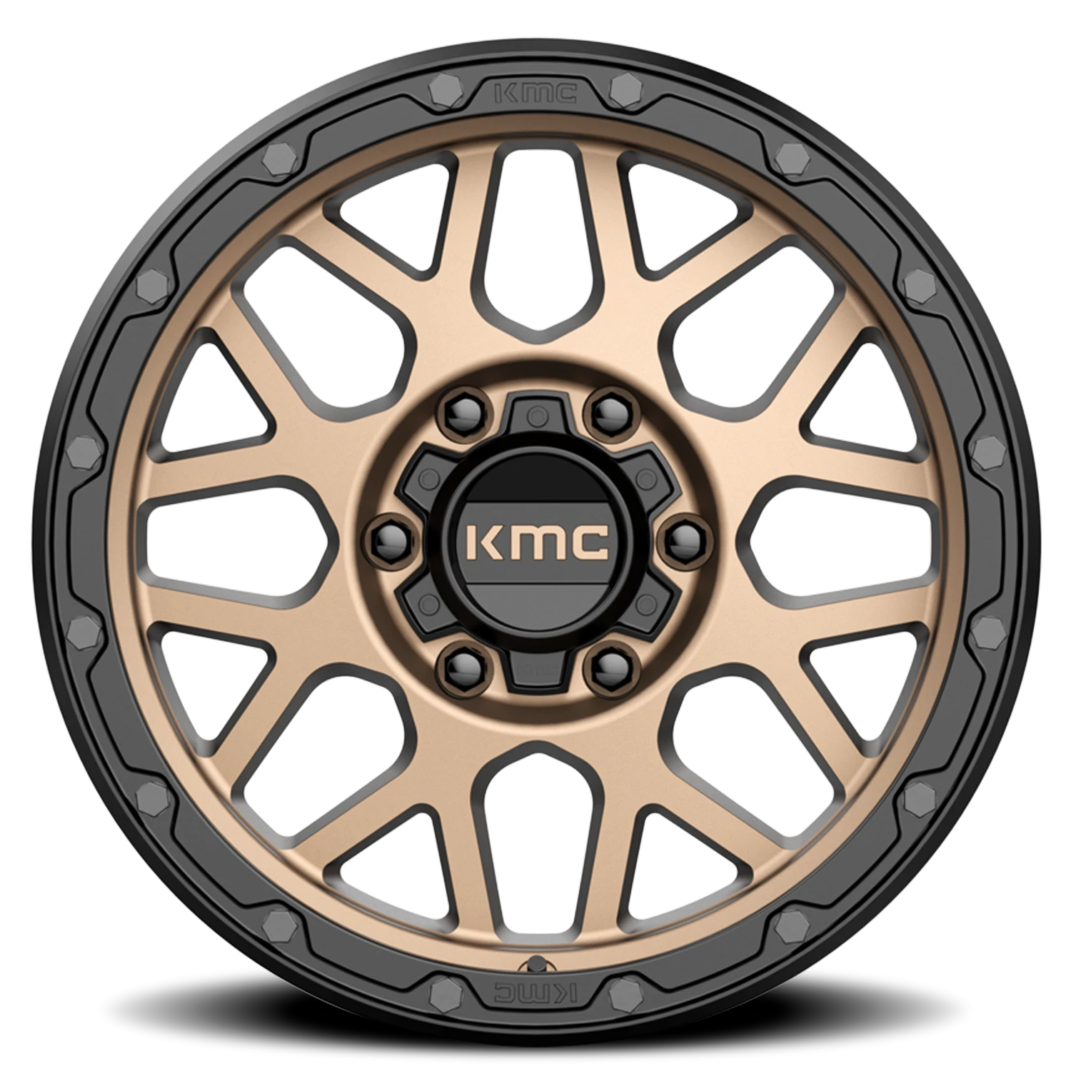 KMC Grenade Off-Road KM535 BRZ 20x9 +18 6x139.7mm 106.25mm Matte Bronze Matte Black Lip