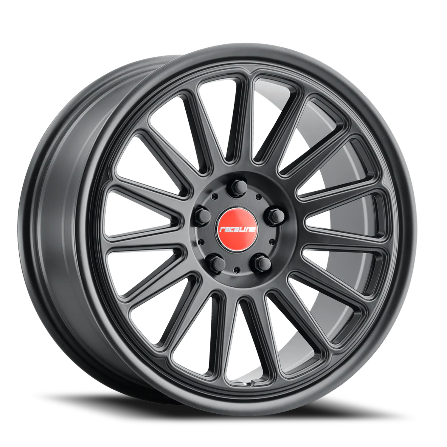 Raceline Grip 315B 17x8 +40 4x114.3mm 72.6mm Satin Black Red and Black Logo