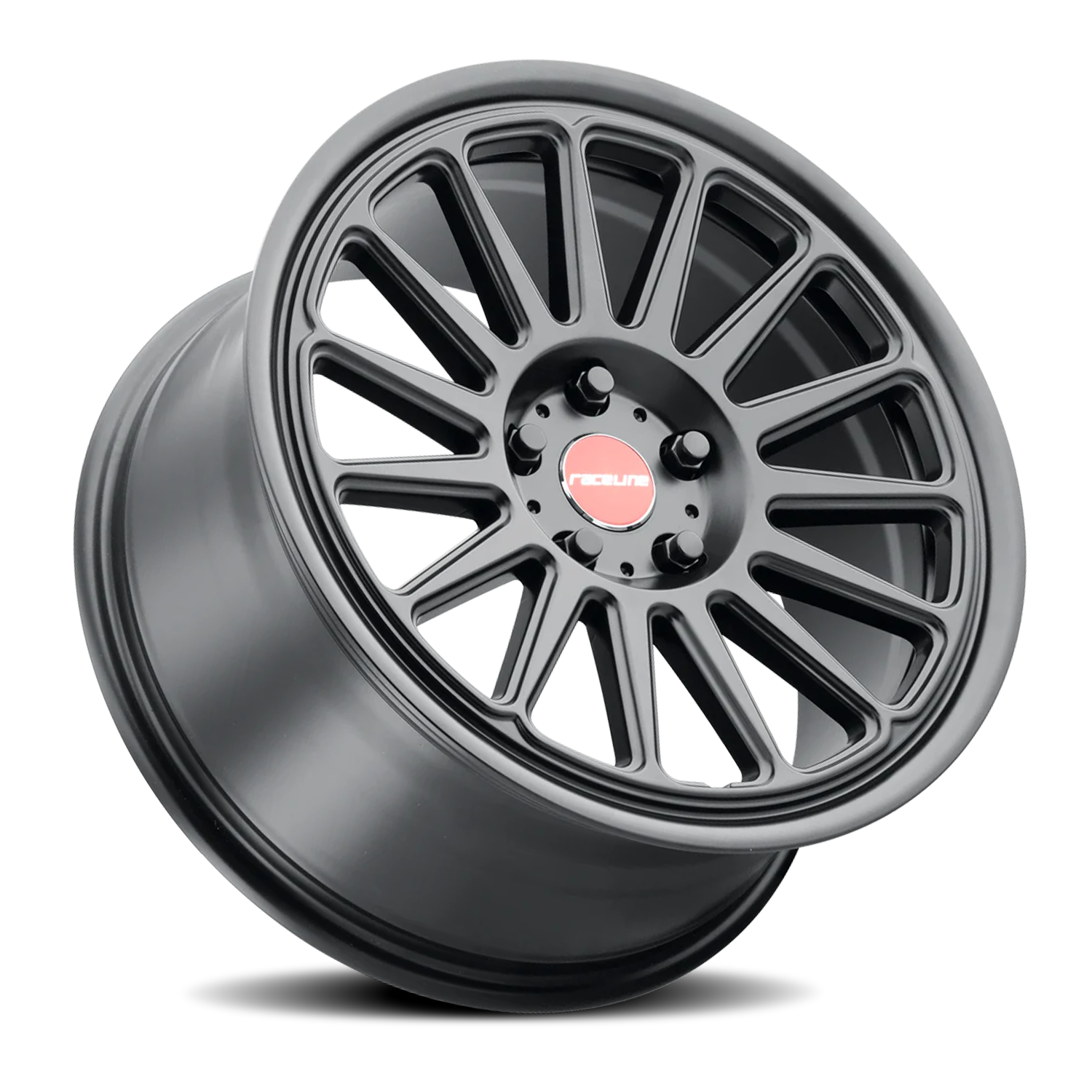 Raceline Grip 315B 17x8 +40 4x114.3mm 72.6mm Satin Black Red and Black Logo