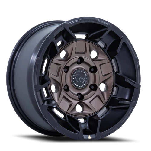 Black Rhino Guard 17x8.5" 6x139.7mm 106.1mm CB +25mm Burnt Bronze Matte Black Lip