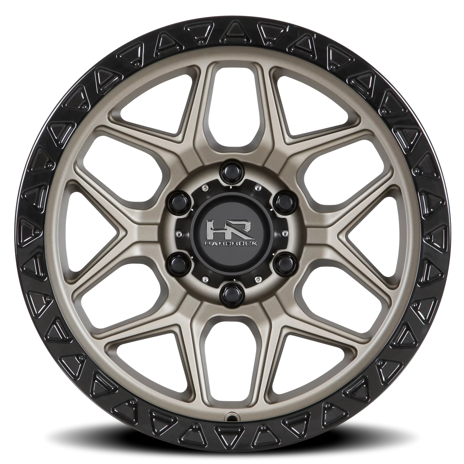 Hardrock Offroad H107 17x9" 6x135mm 135mm CB -12mm Matte Bronze Black Lip