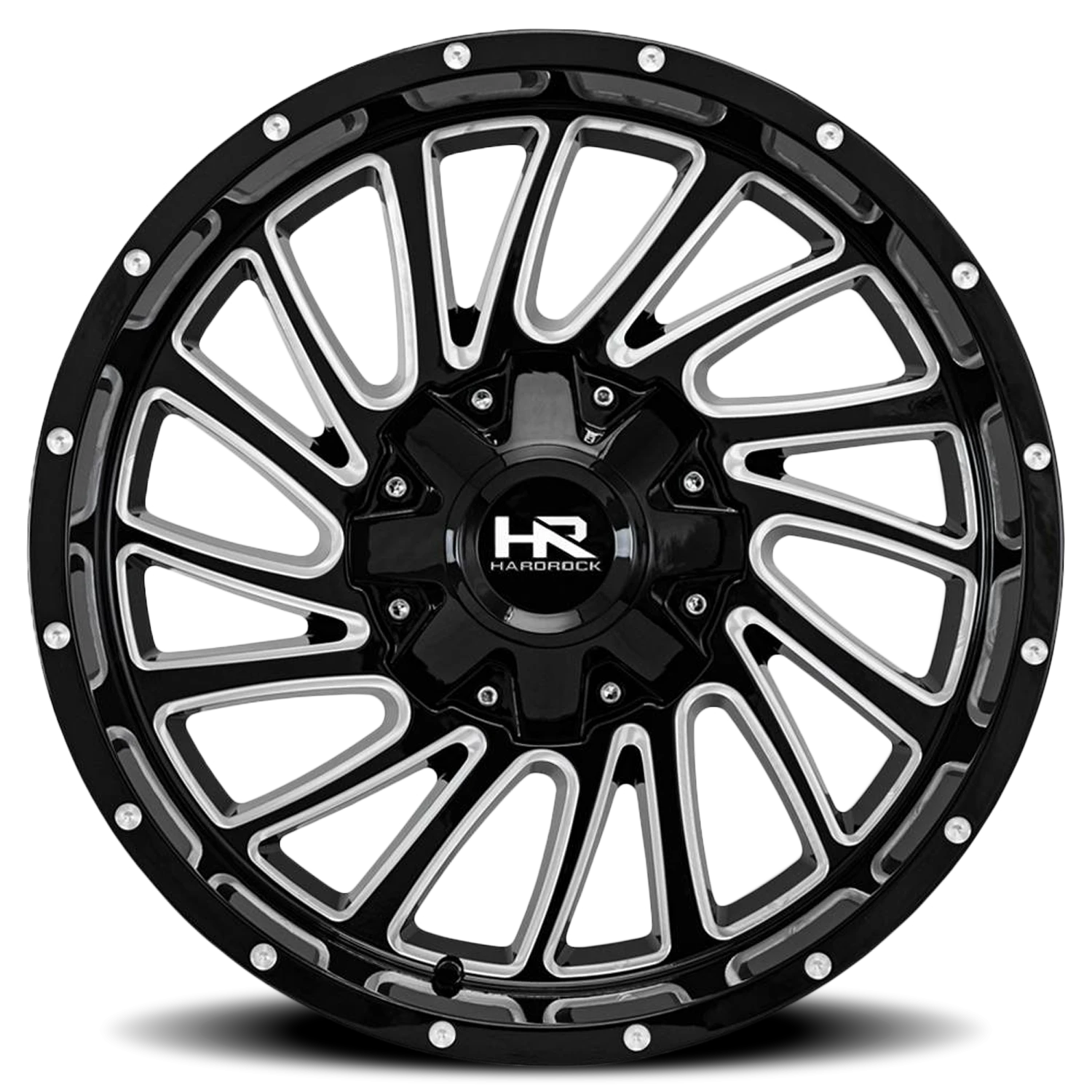 Hardrock Offroad Overdrive H708 20x9" 6x135mm 108mm CB 0mm Gloss Black Milled