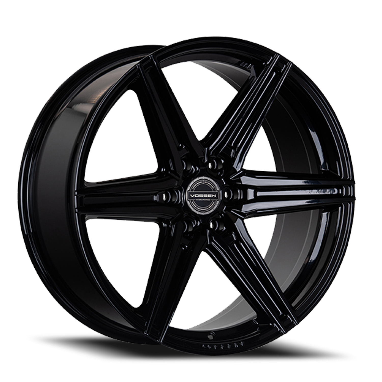 Vossen Wheels HF6-2 GB 24x10 +25 6x135mm 87.1mm Gloss Black - Wheel Warehouse