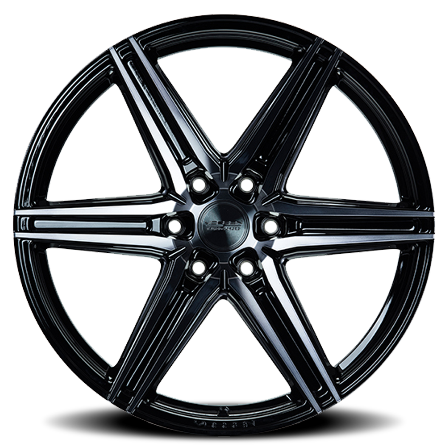 Vossen Wheels HF6-2 GB 24x10 +25 6x135mm 87.1mm Gloss Black - Wheel Warehouse