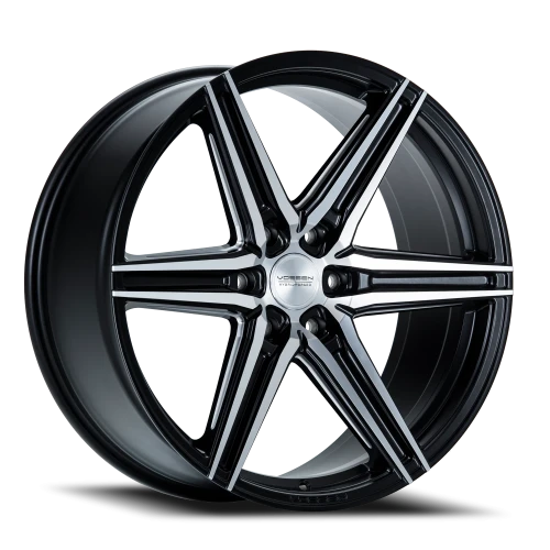 Vossen HF6-2 24x10" 6x135mm 87.1mm CB +25mm Matte Black Brushed