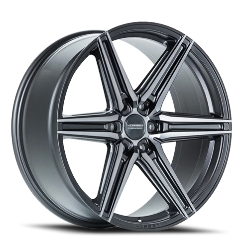 Vossen HF6-2 20x9.5" 6x135mm 87.1mm CB +15mm Matte Gunmetal Tinted