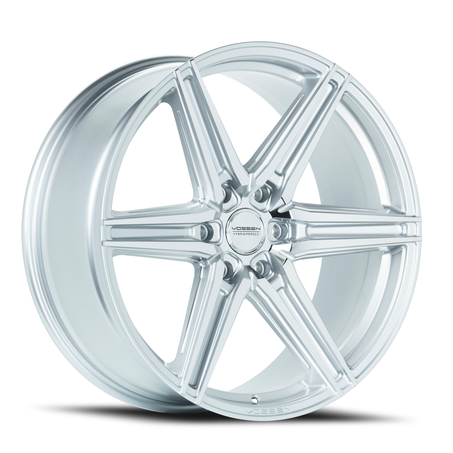 Vossen Wheels HF6-2 SP 24x10 +25 6x139.7mm 106.1mm Silver Polished - Wheel Warehouse