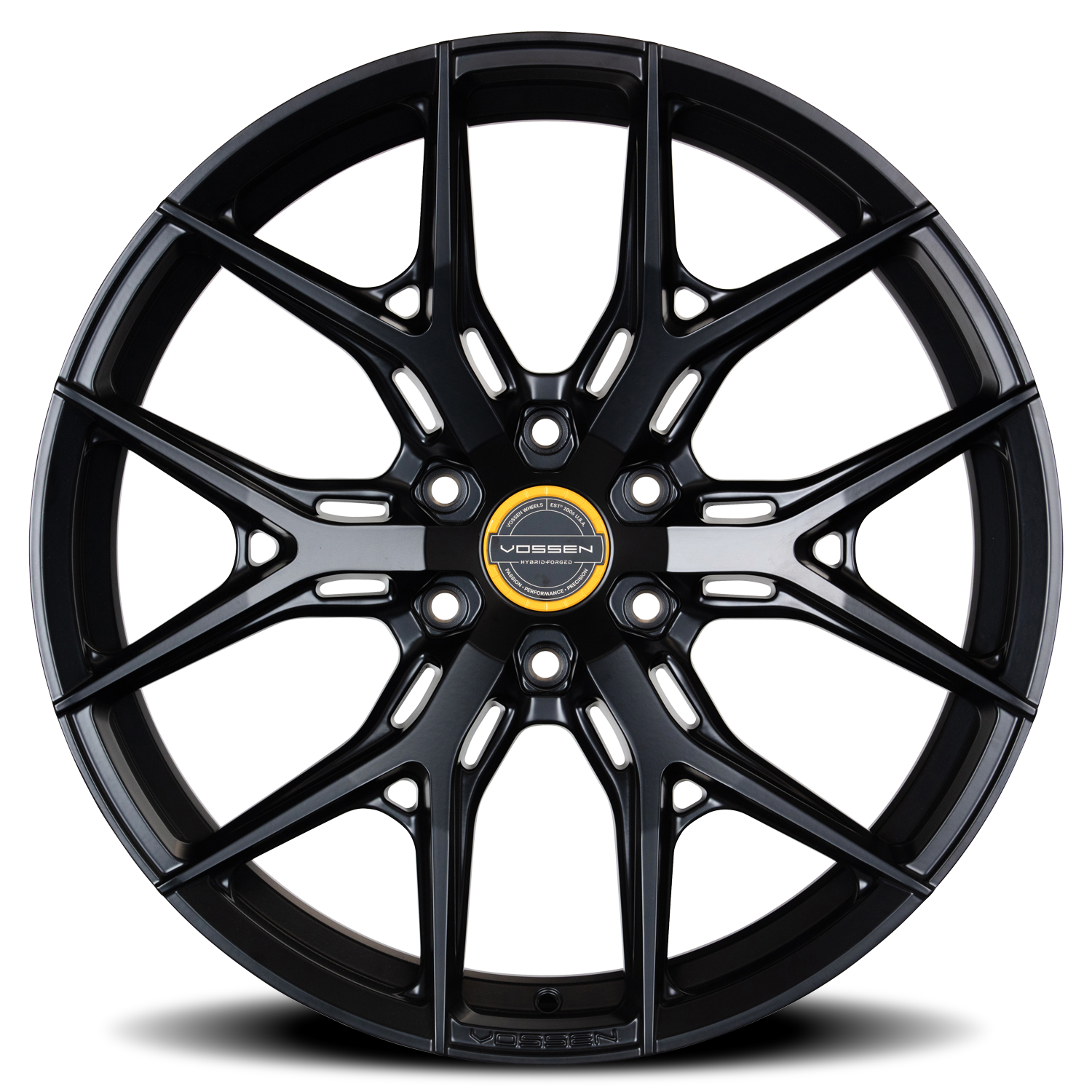 Vossen Wheels HF6-4 SB 20x9.5 +15 6x139.7mm 106.1mm Satin Black - Wheel Warehouse