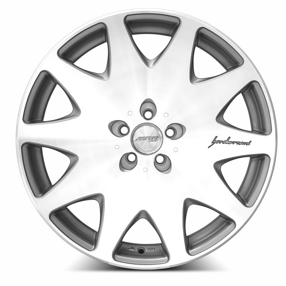 MRR HR3 19x8.5 35 5x114.3mm 73.1mm Silver Machined Face