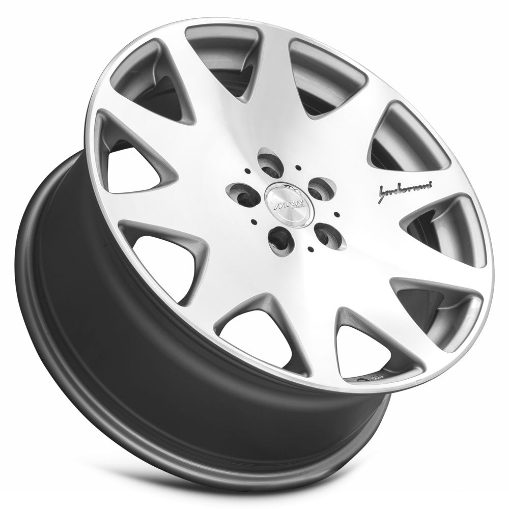 MRR HR3 19x8.5 35 5x112mm 66.6mm Silver Machined Face