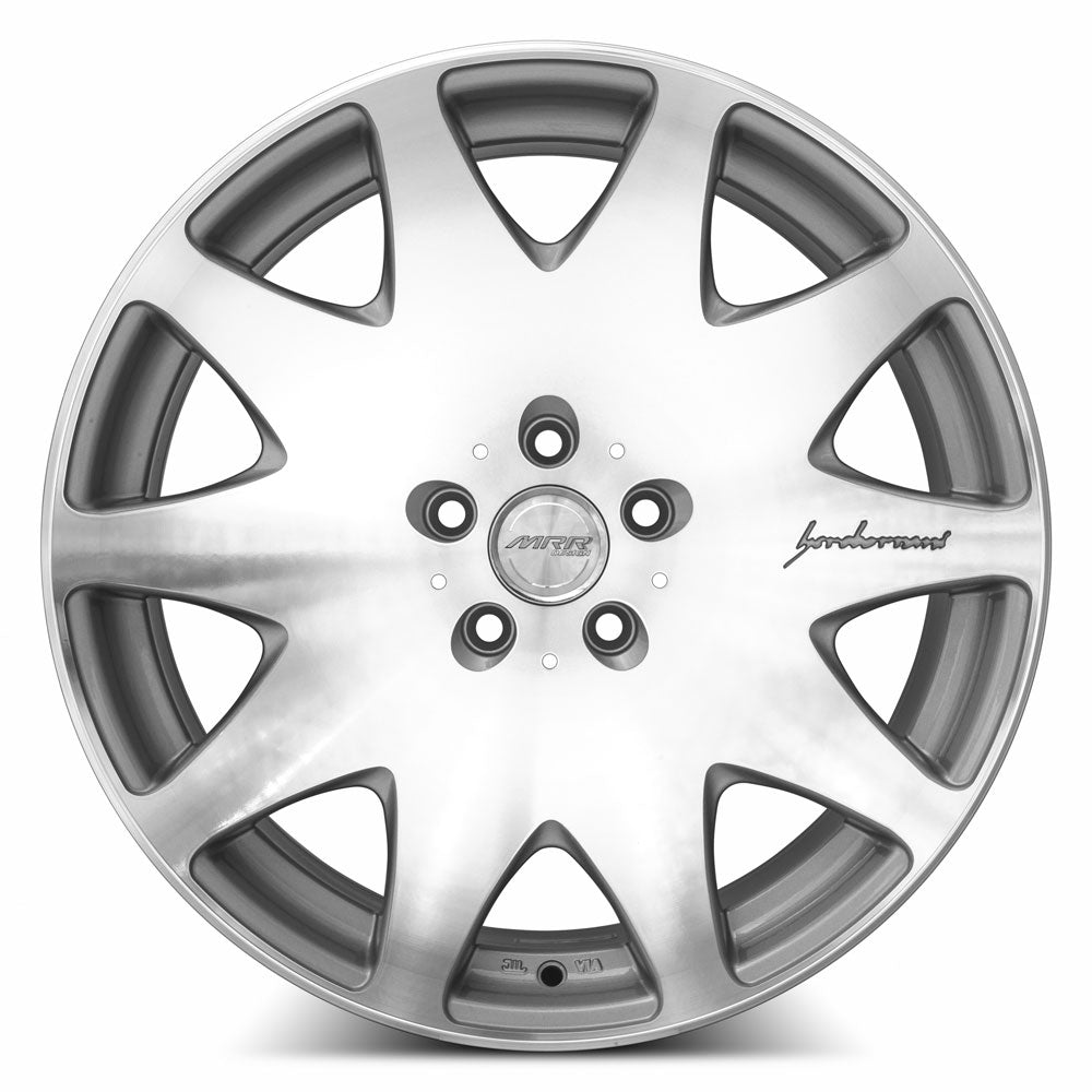 MRR HR3 19x9.5 40 5x114.3mm 73.1mm Silver Machined Face