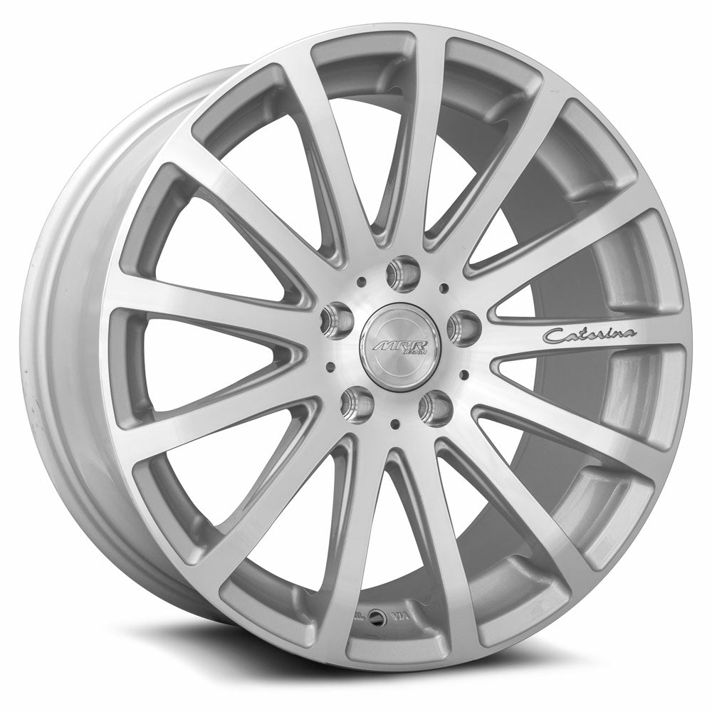 MRR HR9 18x8.5 20 5x114.3mm 73.1mm Silver Machined Face