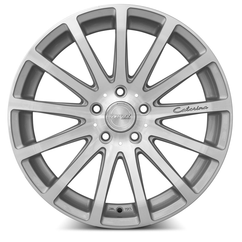 MRR HR9 18x8.5 20 5x114.3mm 73.1mm Silver Machined Face