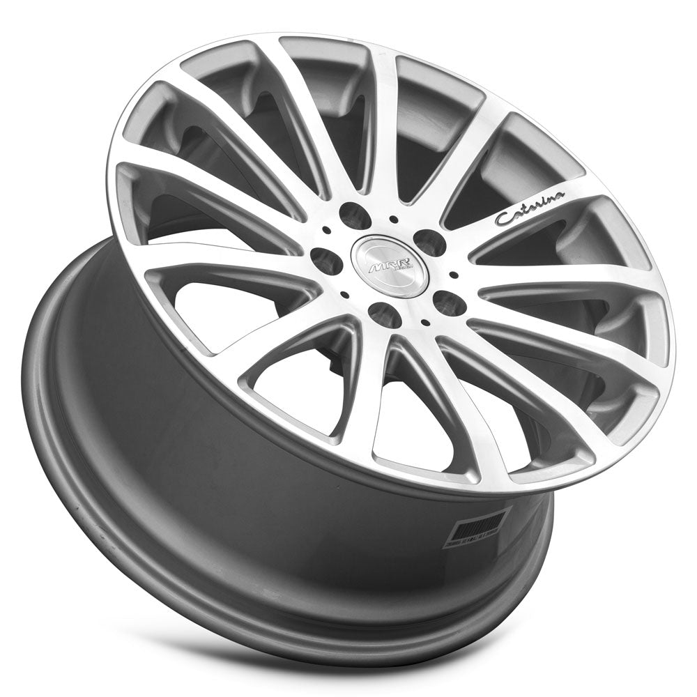 MRR HR9 18x8.5 20 5x114.3mm 73.1mm Silver Machined Face