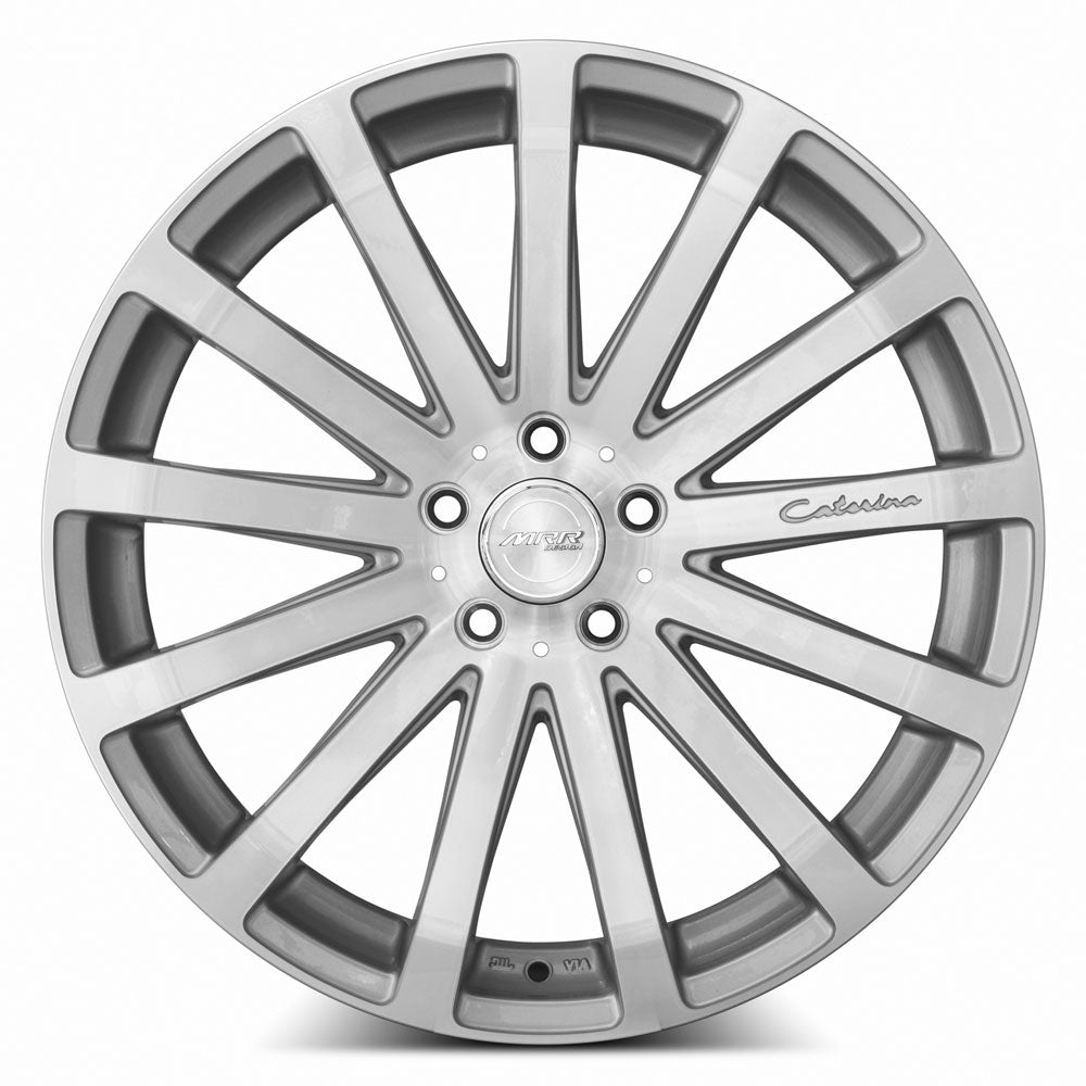 MRR HR9 20x8.5 35 5x114.3mm 73.1mm Silver Machined Face