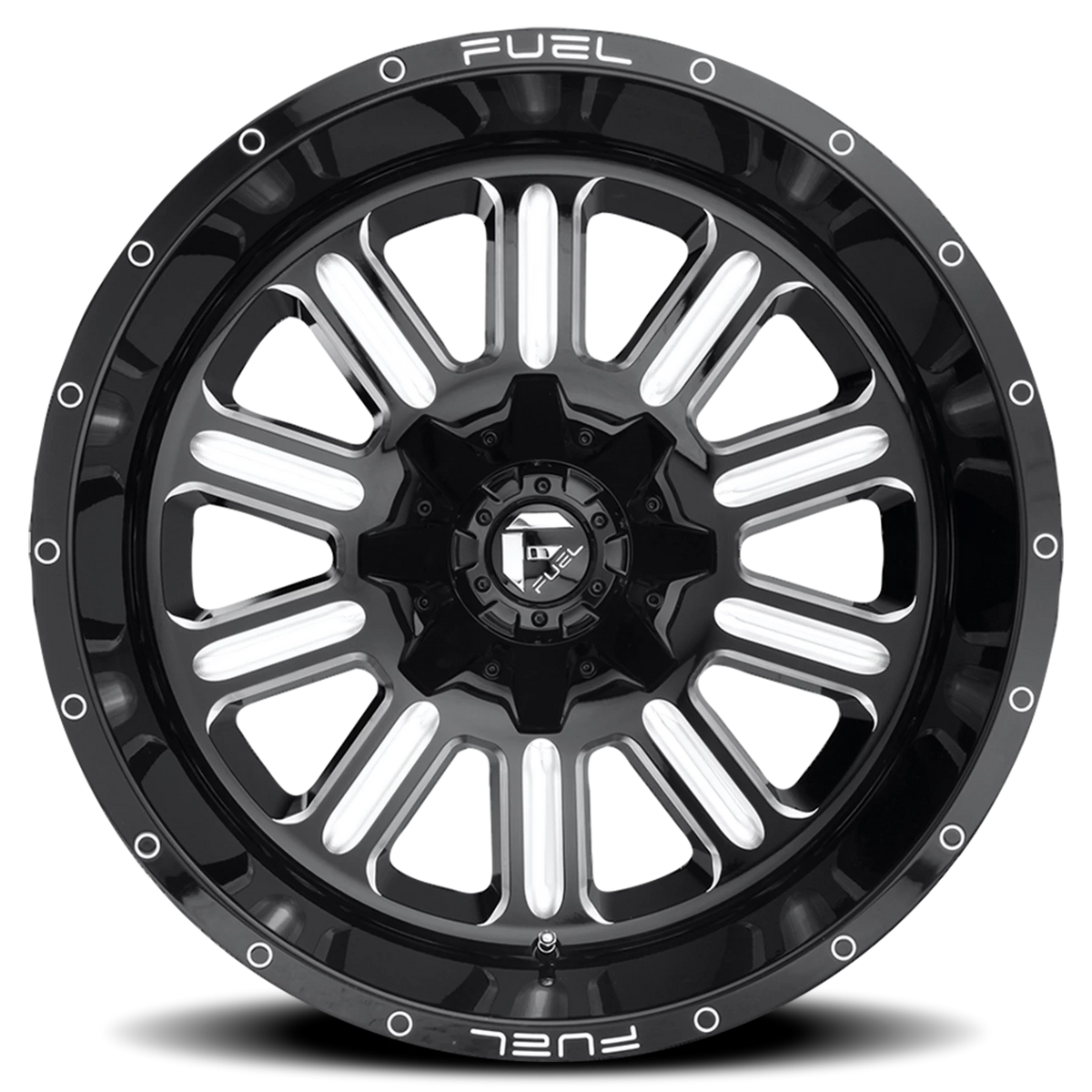 Fuel Hardline 20x9 +20 5x127mm 87.1mm Gloss Black Milled