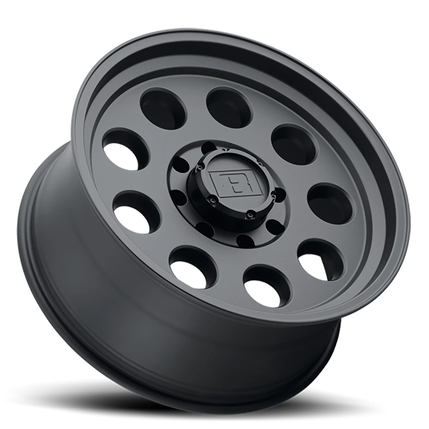 Level 8 Hauler 16x6" 8x165.1mm 122.1mm CB 0mm Matte Black