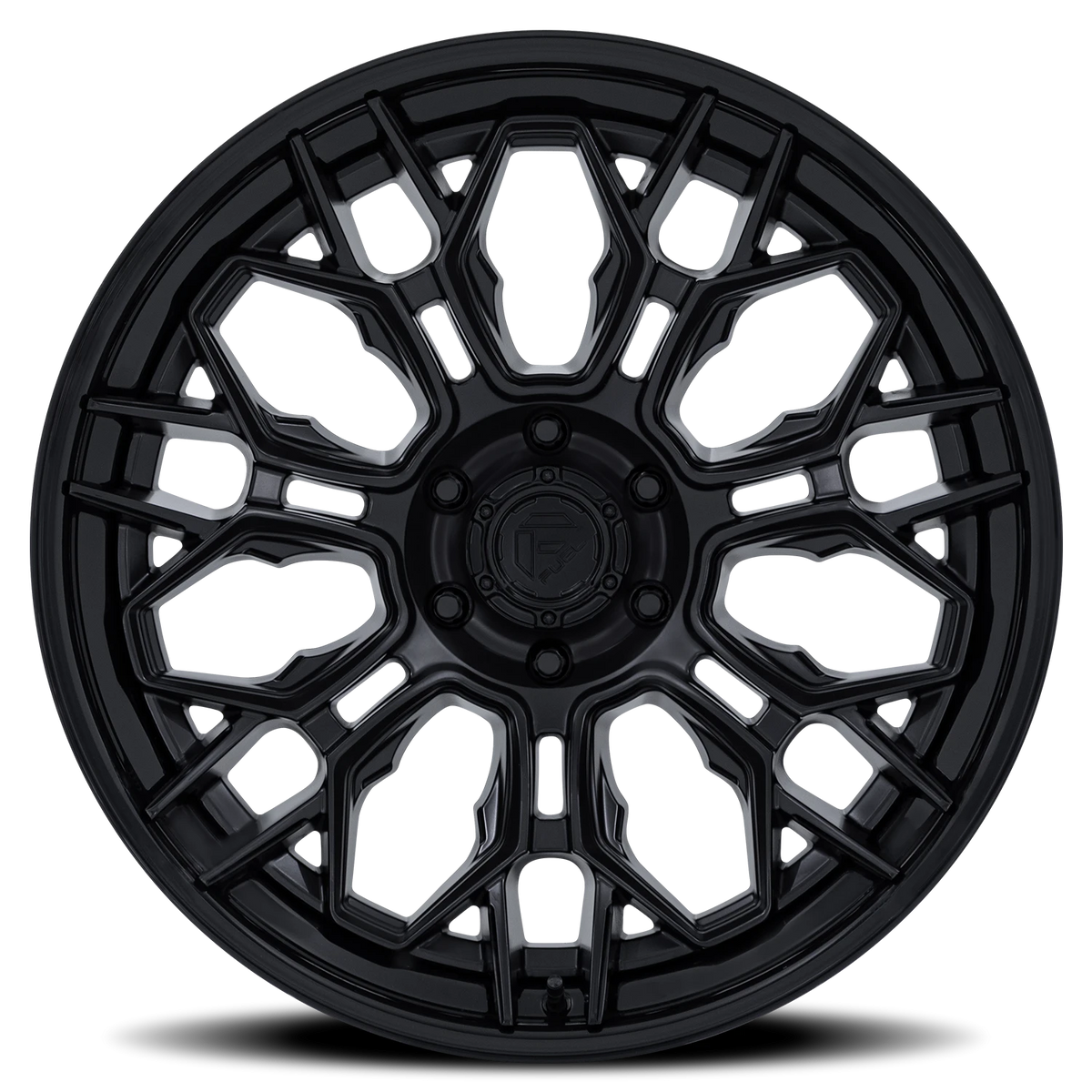 Fuel Hive 22x9.5 +20 6x139.7mm 106.1mm Matte Black Gloss Black Lip
