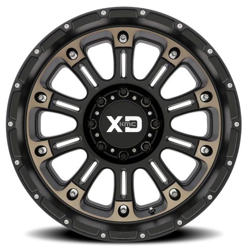 XD Series Hoss II 20x10" 8x170mm 125.5mm CB -24mm Satin Black Machined-Dark Tint
