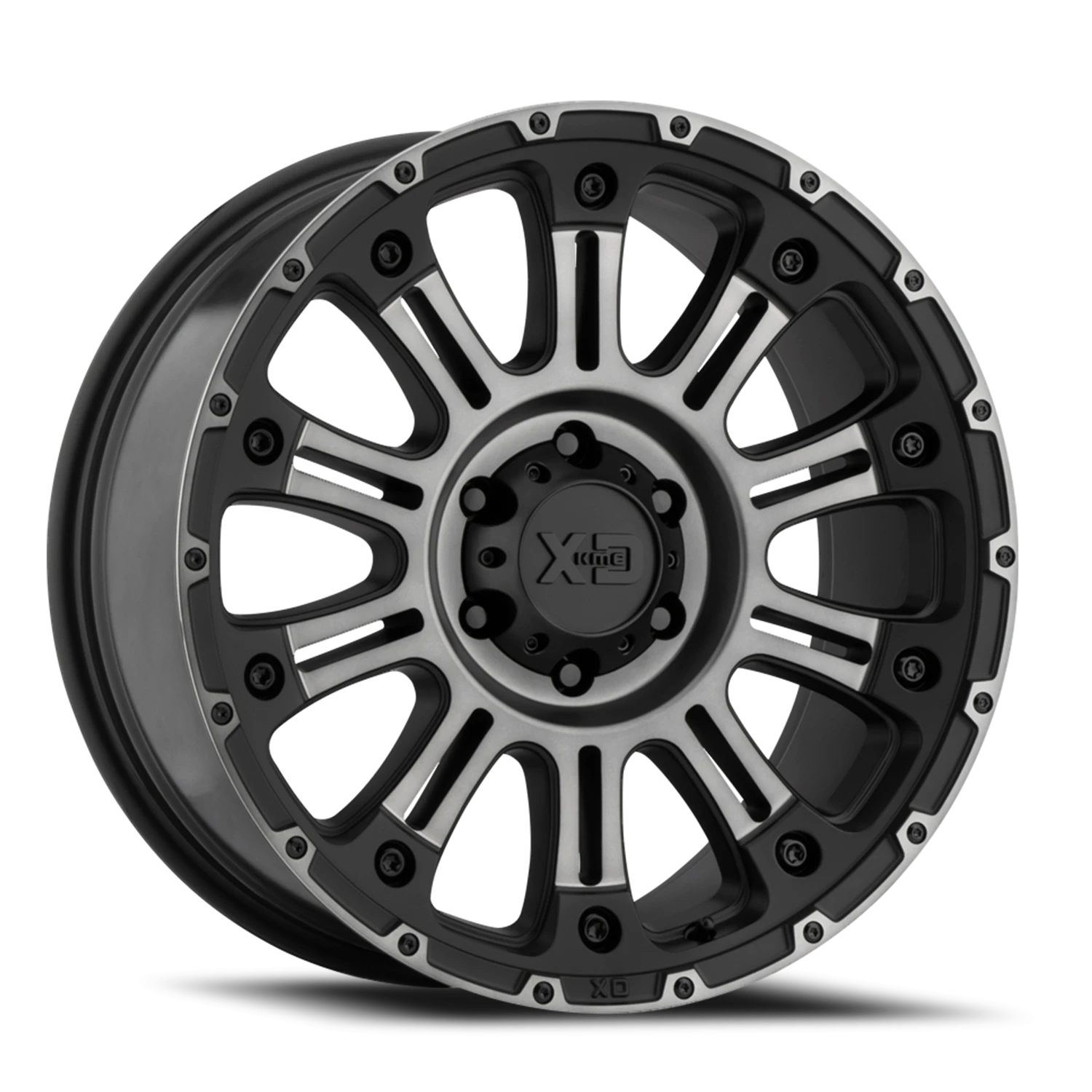 XD Series Hoss II 20x9" 5x150mm 110.5mm CB +18mm Satin Black Machined-Gray Tint