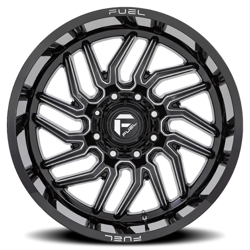Fuel Hurricane 20x9 +1 6x135mm 87.1mm Gloss Black Milled