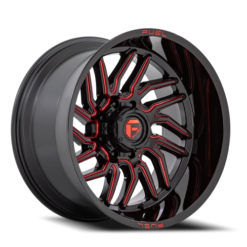 Fuel Hurricane 20x10 -18 8x170mm 125.1mm Gloss Black Red Milled