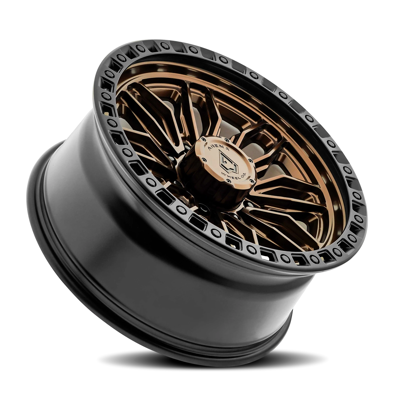 Arena Hustle 20x9" 8x170mm 125.1mm CB 0mm Smoked Bronze Satin Black Lip