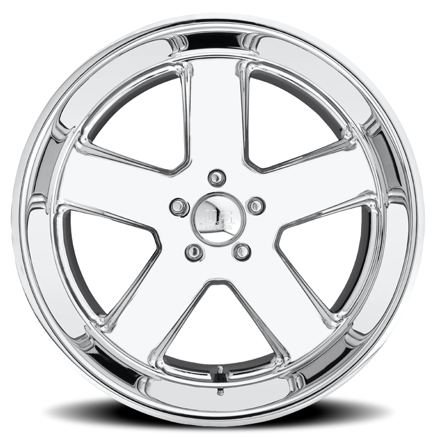 US Mags Hustler 22x9" 5x127mm 78.1mm CB +1mm Chrome