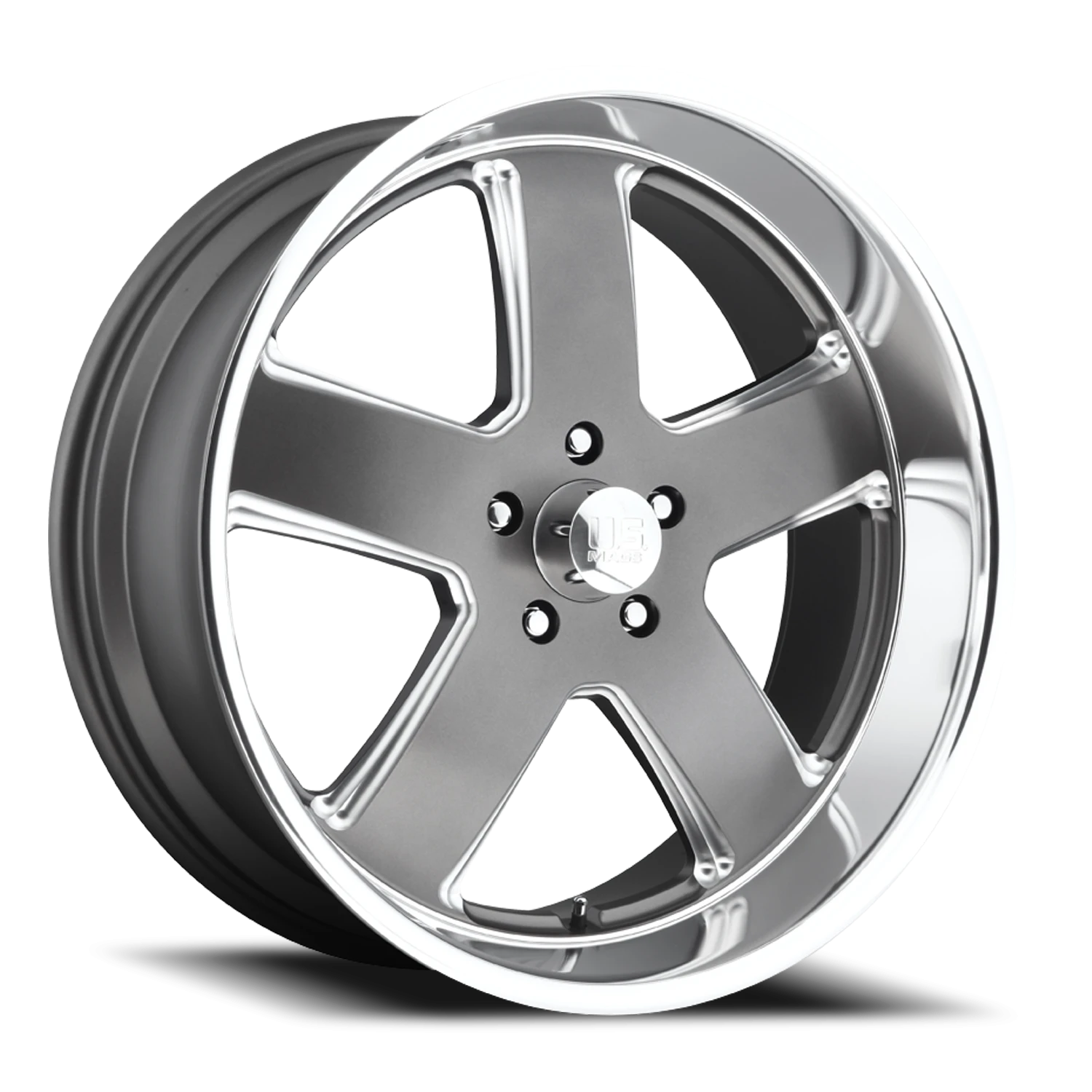 US Mags Hustler 20x9.5" 5x127mm 78.1mm CB +1mm Matte Gunmetal